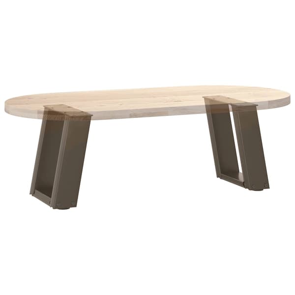 Soffbordsben U-formade 2 st naturstål 30x(30-31) cm stål