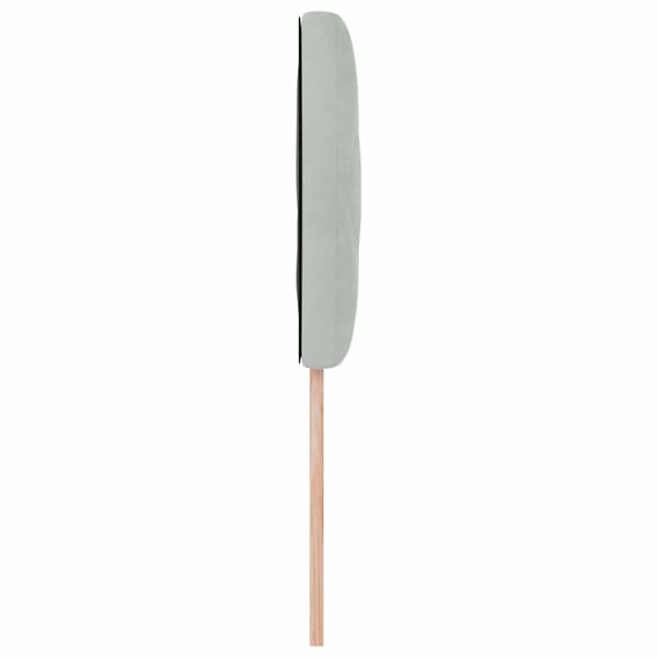 Huvudgavel Ljusgrå 90 cm Sammet