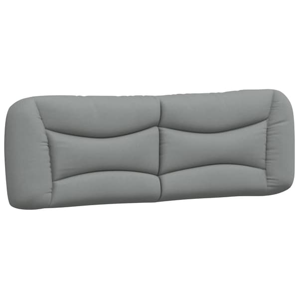 Bed with Mattress "Hvar" Light Grey 160x200 cm Fabric