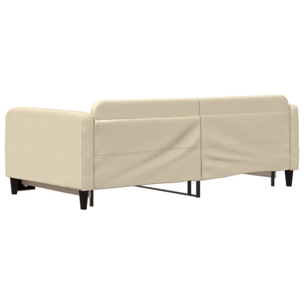 Dagbädd utdragbar gräddvit 100x200 cm tyg