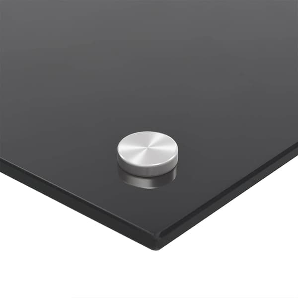 Köksskydd 2 pcs Svart 100 x 40 cm härdat glas