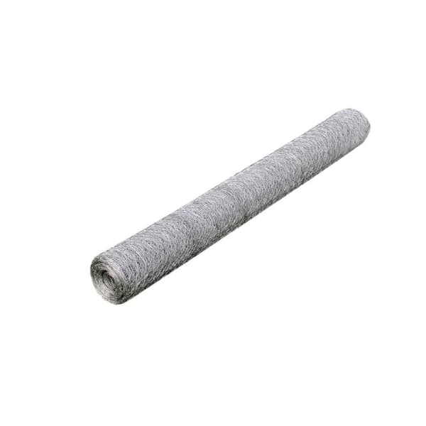 Nätstängsel galvaniserat stål hexagon 1x25 m silver
