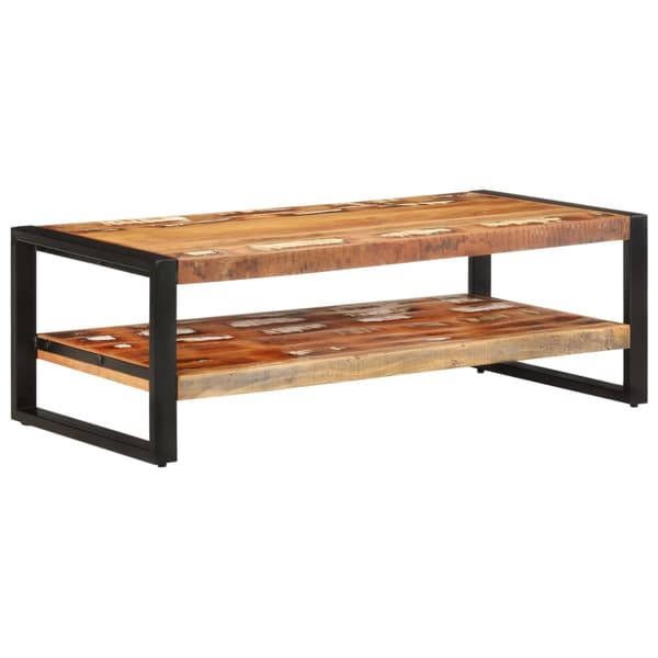 Soffbord 120x60x40 cm massivt återvunnet trä