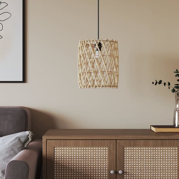 Lampskärm Ø23x28 cm korgmaterial