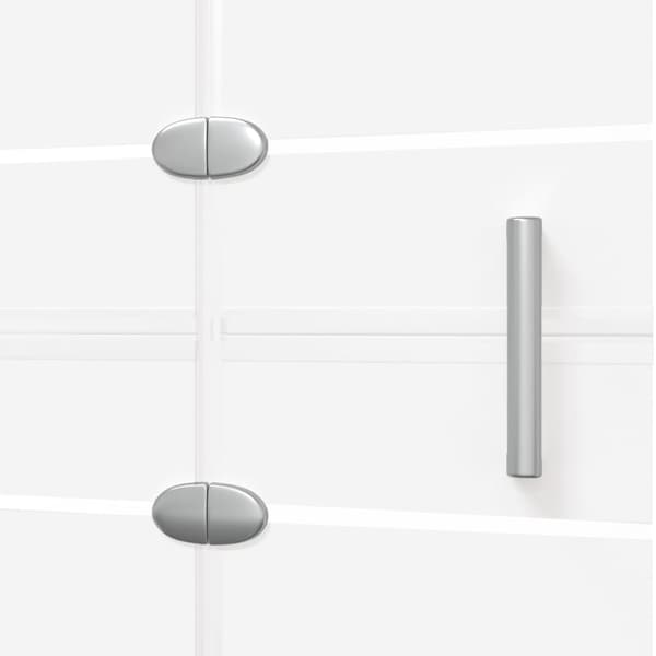 Duschvägg vikbar ESG 120x140 cm vit