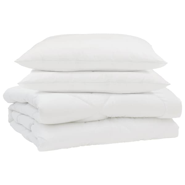 Sommar Duvet med kudde 3 pcs Vit Mikrofiber