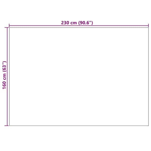 Områdesmattor Rektangulär PALMERAS Beige 160 x 230 cm Polyester