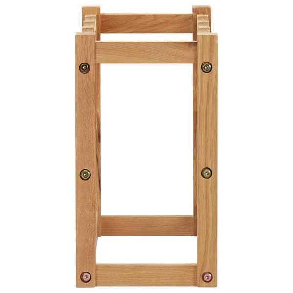 Vinställ för 12 flaskor 47x21x36 cm massiv ek