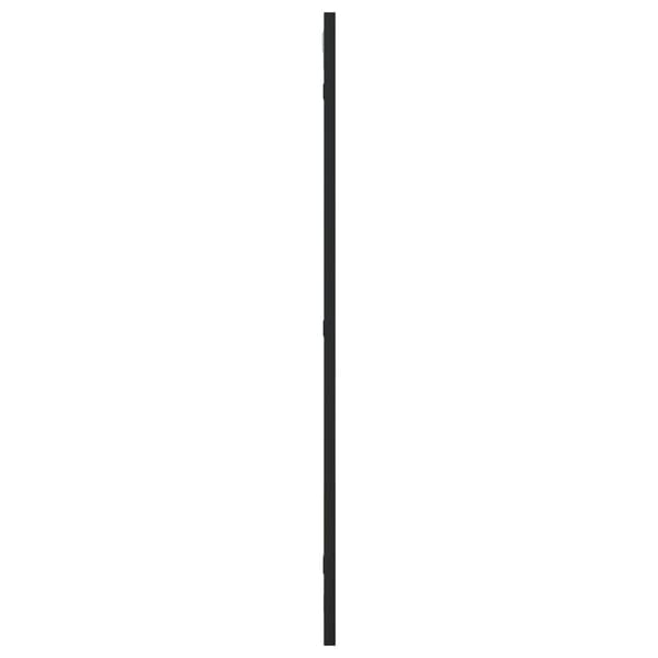 Väggspegel svart 40x80 cm rektangulär järn