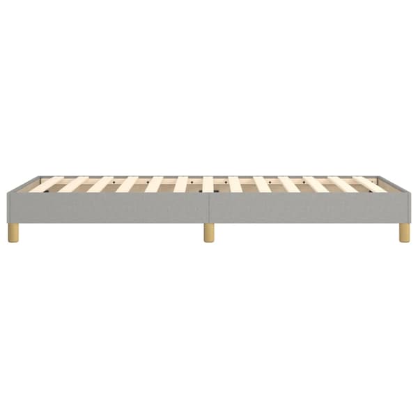 Boxspring-sängram ljusgrå 90x190 cm tyg