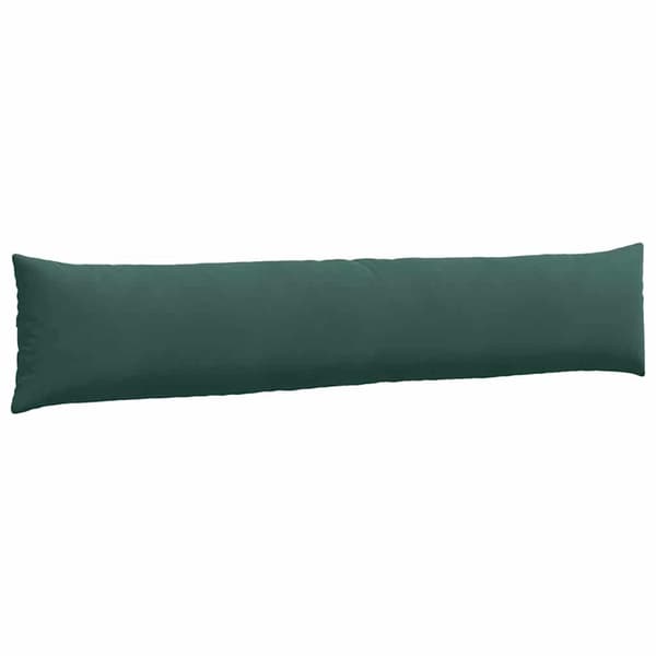 Sofakuddar 2 pcs Mörkgrön 200 x 40 cm Kordread tyg