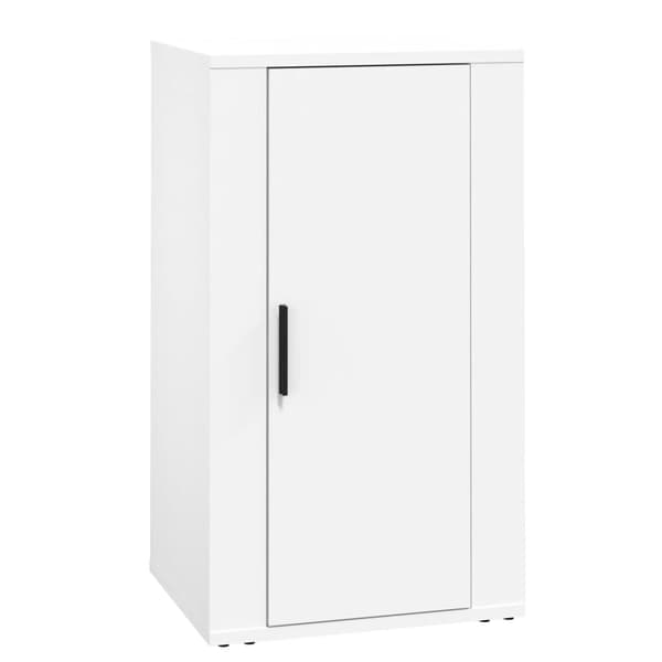 Skåp vit 40x33x70 cm konstruerat trä