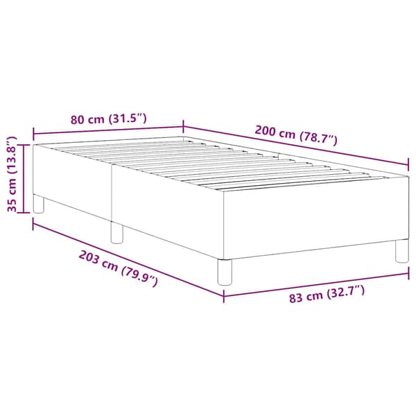 Bäddfjäder Kräm 80 x 200 cm Kordread tyg