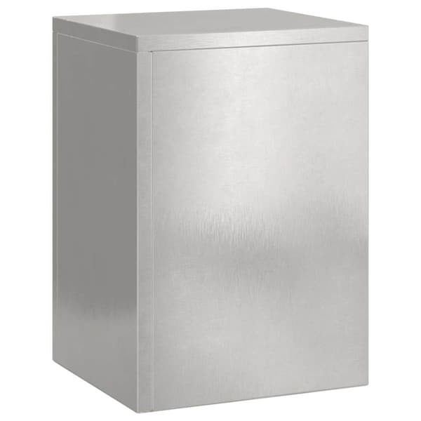 Växtställ 2 pcs Silver 24 x 24 x 35 cm Rostfritt stål