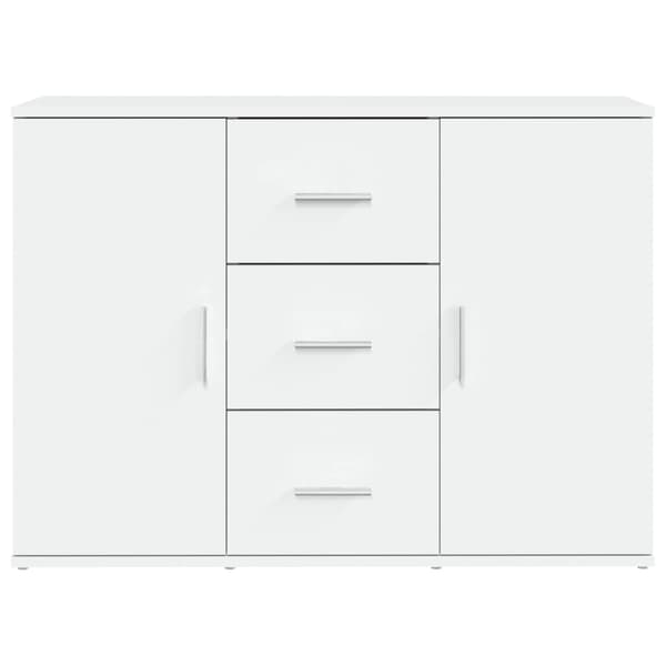 Skänk vit 91x29,5x65 cm konstruerat trä