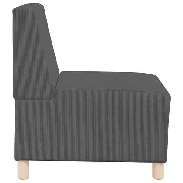Modulsofa utan armstöd 2 pcs Mörkgrå 55 x 74 x 82 cm