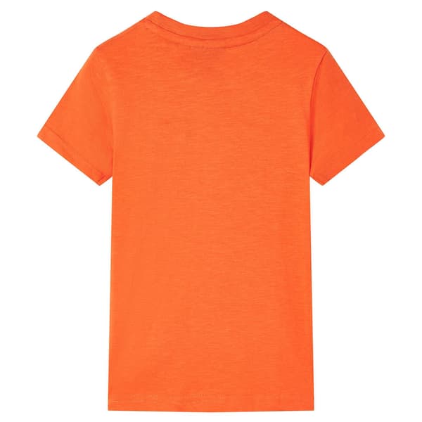 T-shirt för barn mörk orange 128