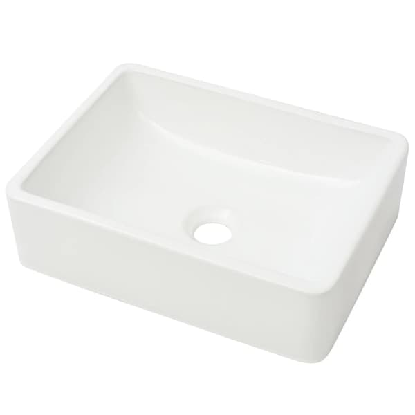 Handfat keramik vit 41x30x12 cm