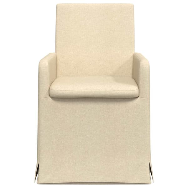 Matstolar 2 pcs Kräm 57 x 67 x 95 cm tyg
