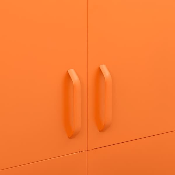 Garderob 90x50x180 cm Orange stål