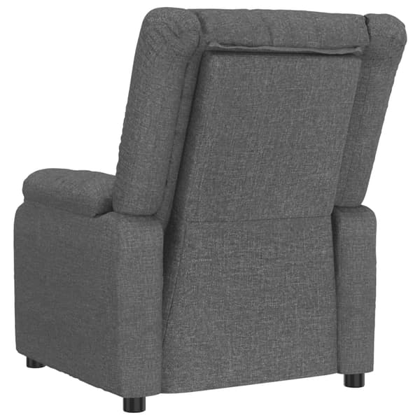 Reclinerfåtölj mörkgrå tyg