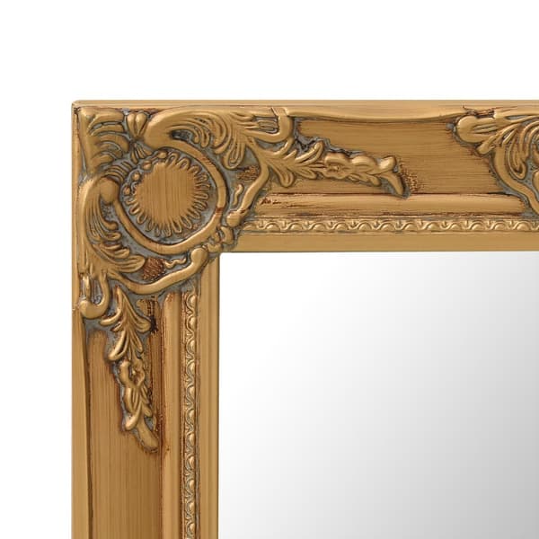 Väggspegel barockstil 50x50 cm guld