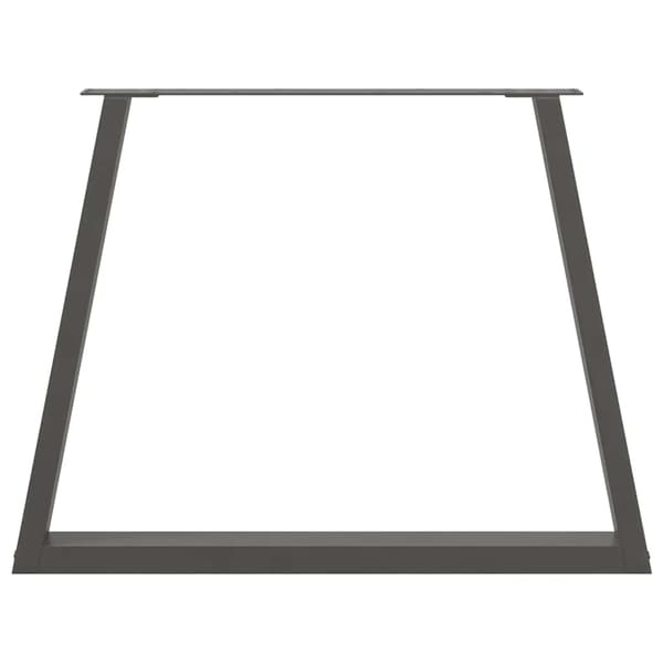Matbordsben V-formade 2 st antracit 90x(72-73,3) cm stål