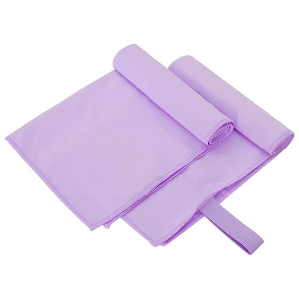 Sporthanddukar 2 pcs Lila 50 x 30 cm Polyester och polyamid