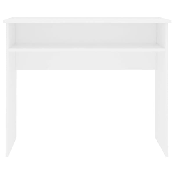 Skrivbord vit 90x50x74 cm konstruerat trä