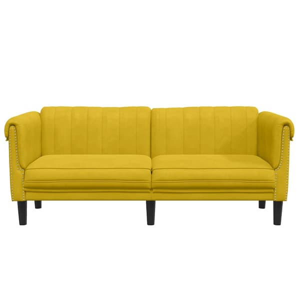 Soffa 2-sits gul sammet