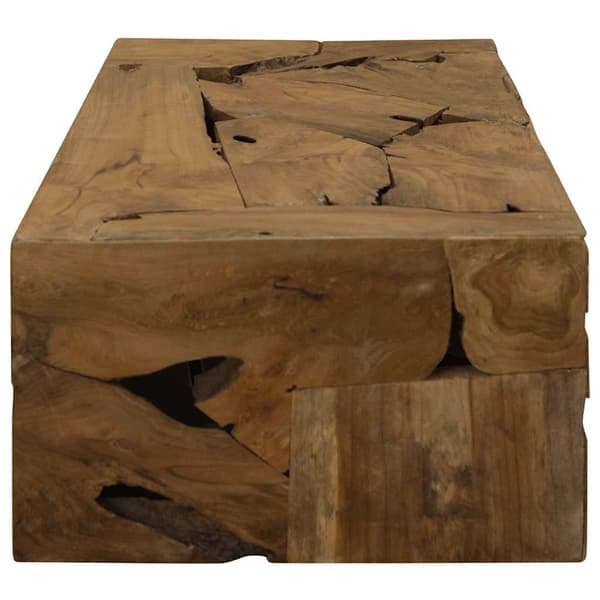 Soffbord 90x50x30 cm äkta teak brun