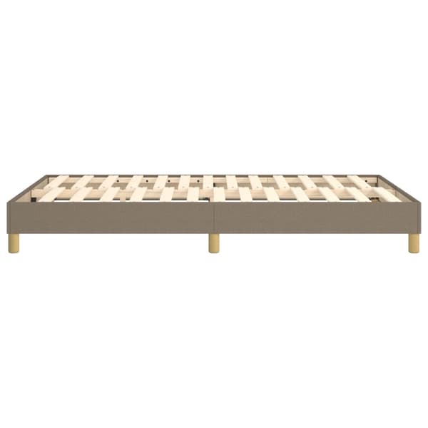 Boxspring-sängram taupe 120x200 cm tyg