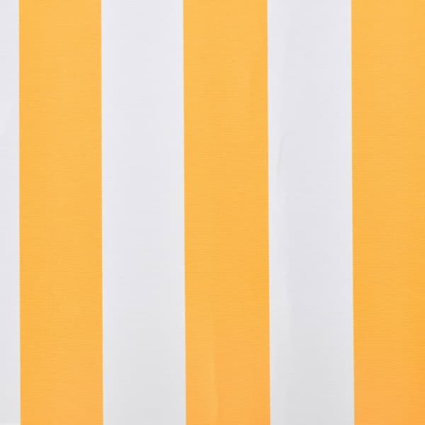 Ersättningstyg för markis orange och vit 3,5x2,5 m polyester