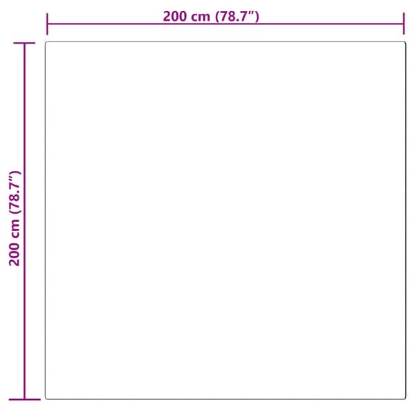 Fuskfäll matta TAFALLA Rosa 200 x 200 cm Polyester