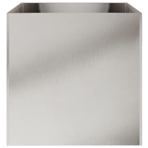 Odlingslåda silver 49x47x46 cm rostfritt stål