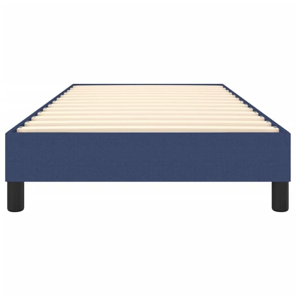 Boxspring-sängram blå 100x200 cm tyg