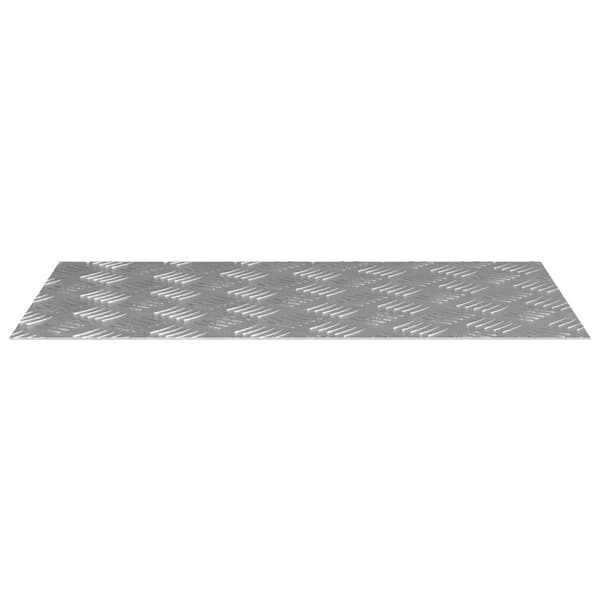 Trappsteg Rektangulär 4 pcs Silver 70 x 40 cm Aluminium