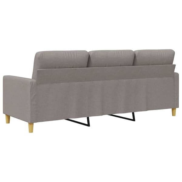 3-sitssoffa taupe 180 cm tyg