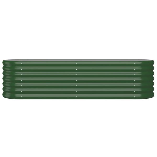 Odlingslåda galvaniserat stål 152x40x36 cm grön