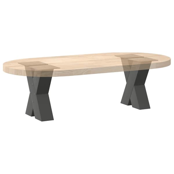 Soffbordsben X-formade 2 st antracit 30x(30-31) cm stål