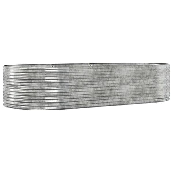 Odlingslåda silver 291x140x68 cm galvaniserat stål