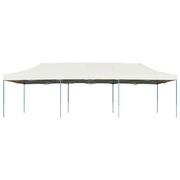 Pop-Up hopfällbart partytält gräddvit 3x9 m