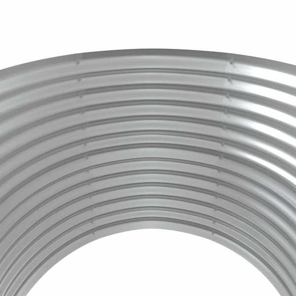Odlingslåda galvaniserat stål 100x100x68 cm silver