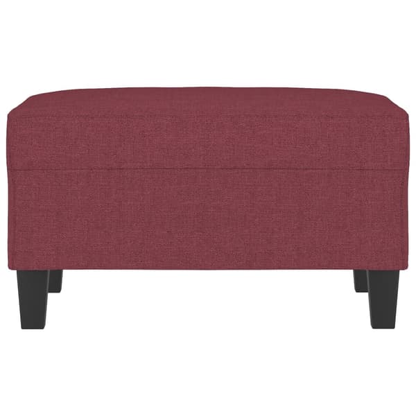 Fotpall Vinröd 70x55x41 cm tyg
