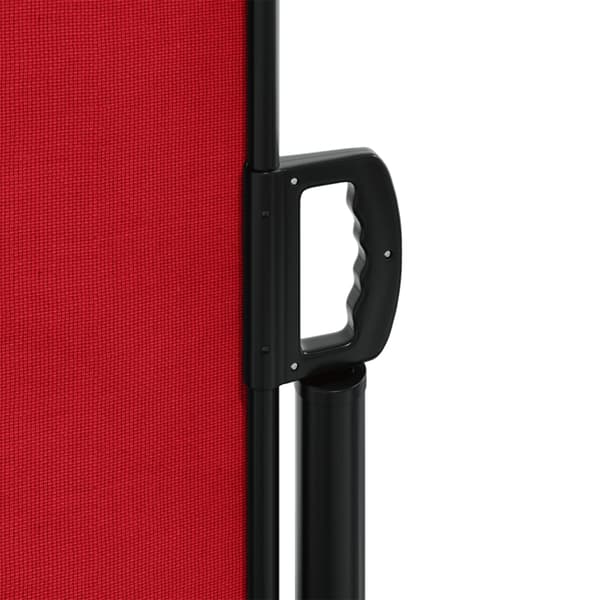 Infällbar sidomarkis röd 200x1200 cm