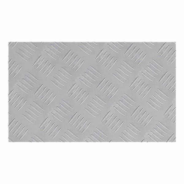 Trappsteg Rektangulär 2 pcs Silver 50 x 30 cm Aluminium