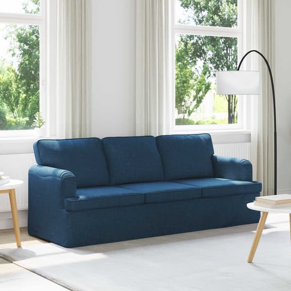 Soffa Blå 201 x 80 x 85 cm tyg