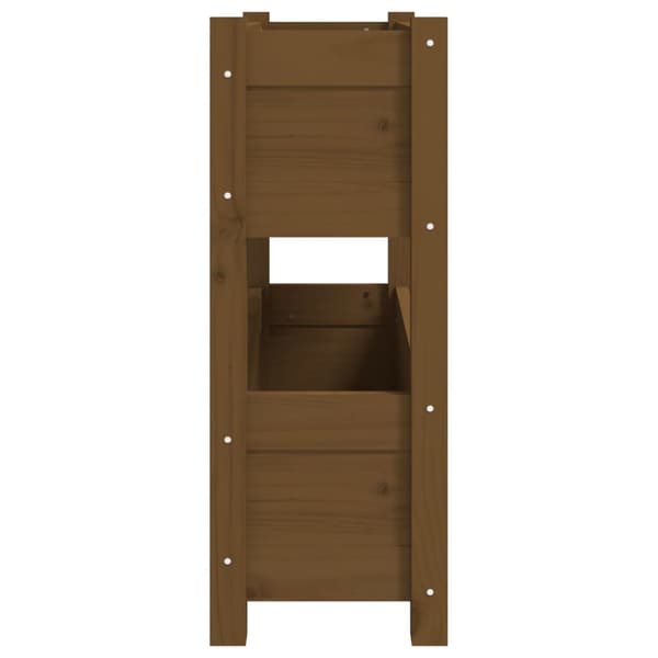 Odlingslåda honungsbrun 77x25x66 cm massiv furu