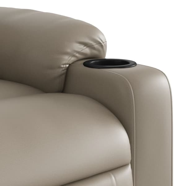 Reclinerfåtölj cappuccino konstläder