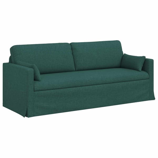Soffa Mörkgrön 198 x 78 x 80 cm tyg